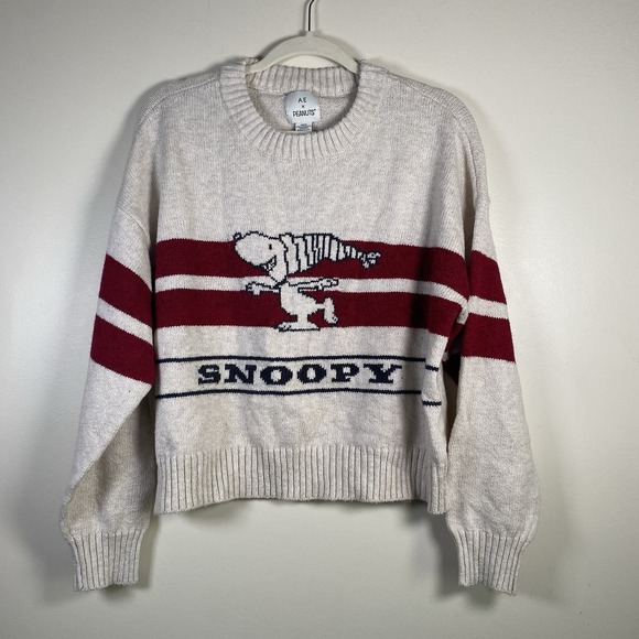 American Eagle Snoopy Sweater